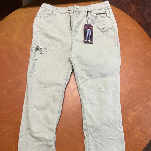 NWT No boundaries Super High Rise Slim Straight Jeans Women's Size‎ 11 #55 - Picture 1 of 10
